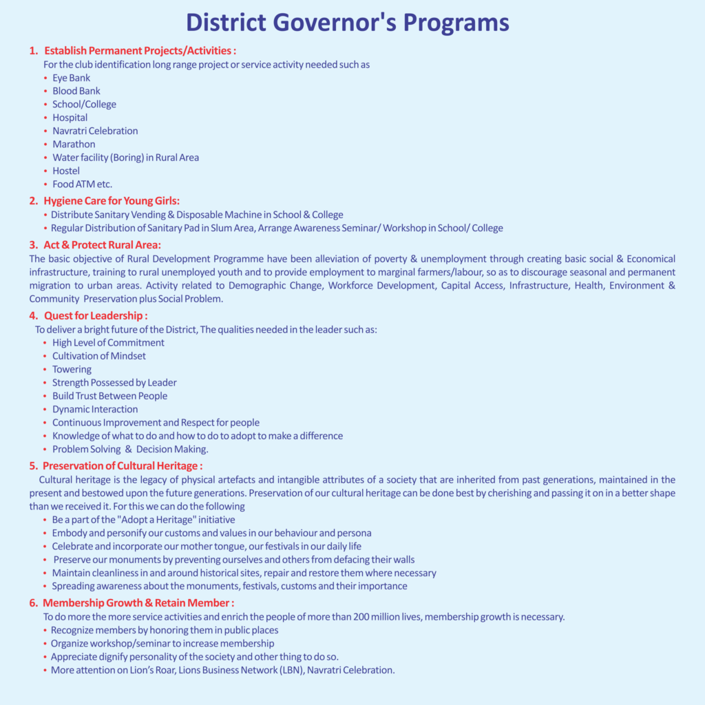 Dgy Program D.G. Program